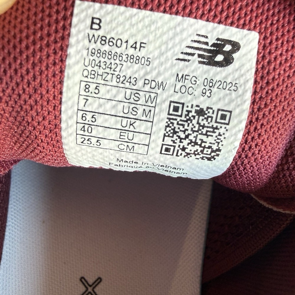 New Balance Fresh Foam X 860v14 Women's Size 8.5 B Red Running Shoes EUC - Picture 10 of 10
